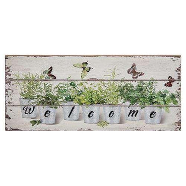Floral Welcome Sign - The Fox Decor